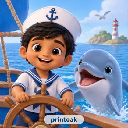 Little Navy Officer Adventure — example character
